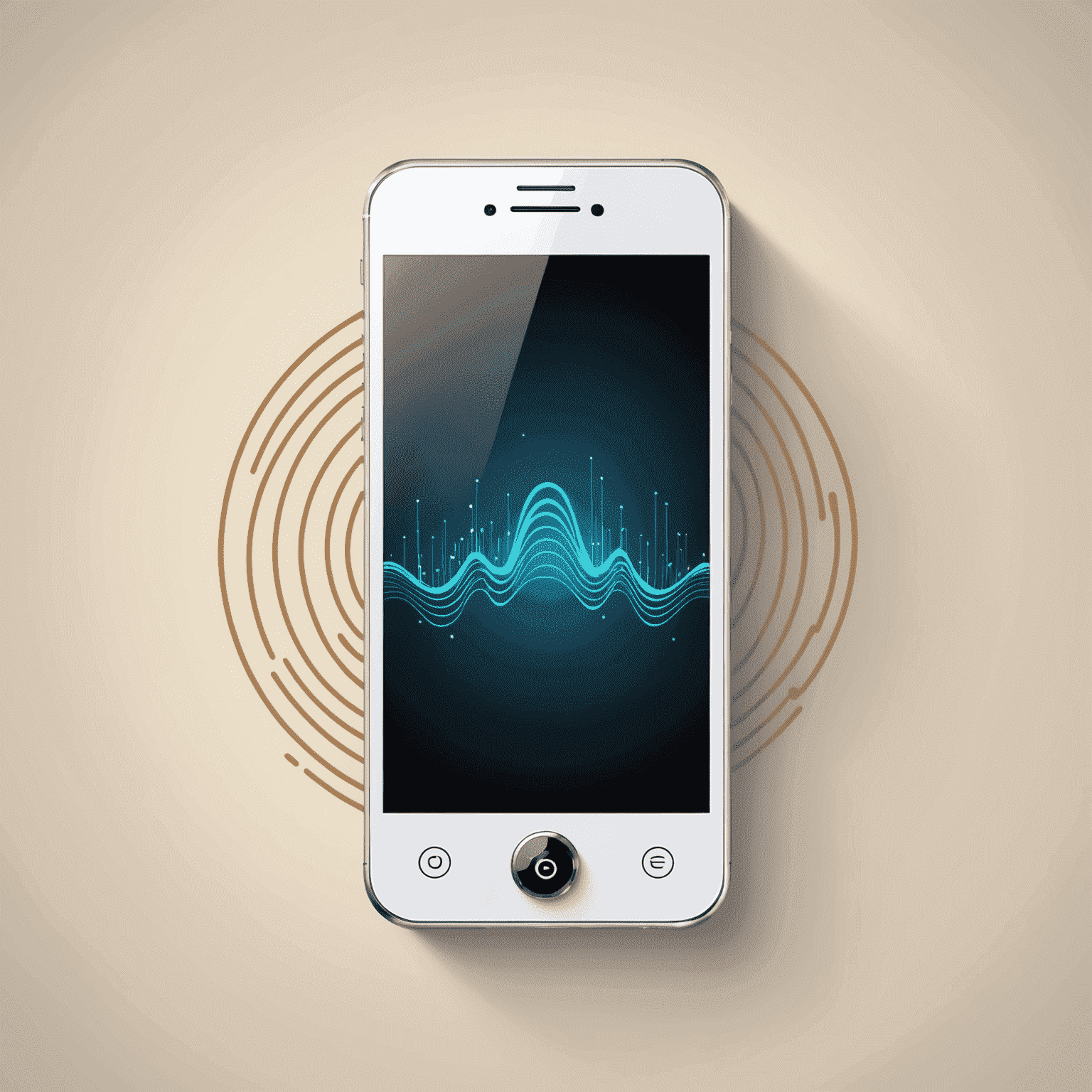 mobidupa_com logo - A stylized mobile phone with signal waves
