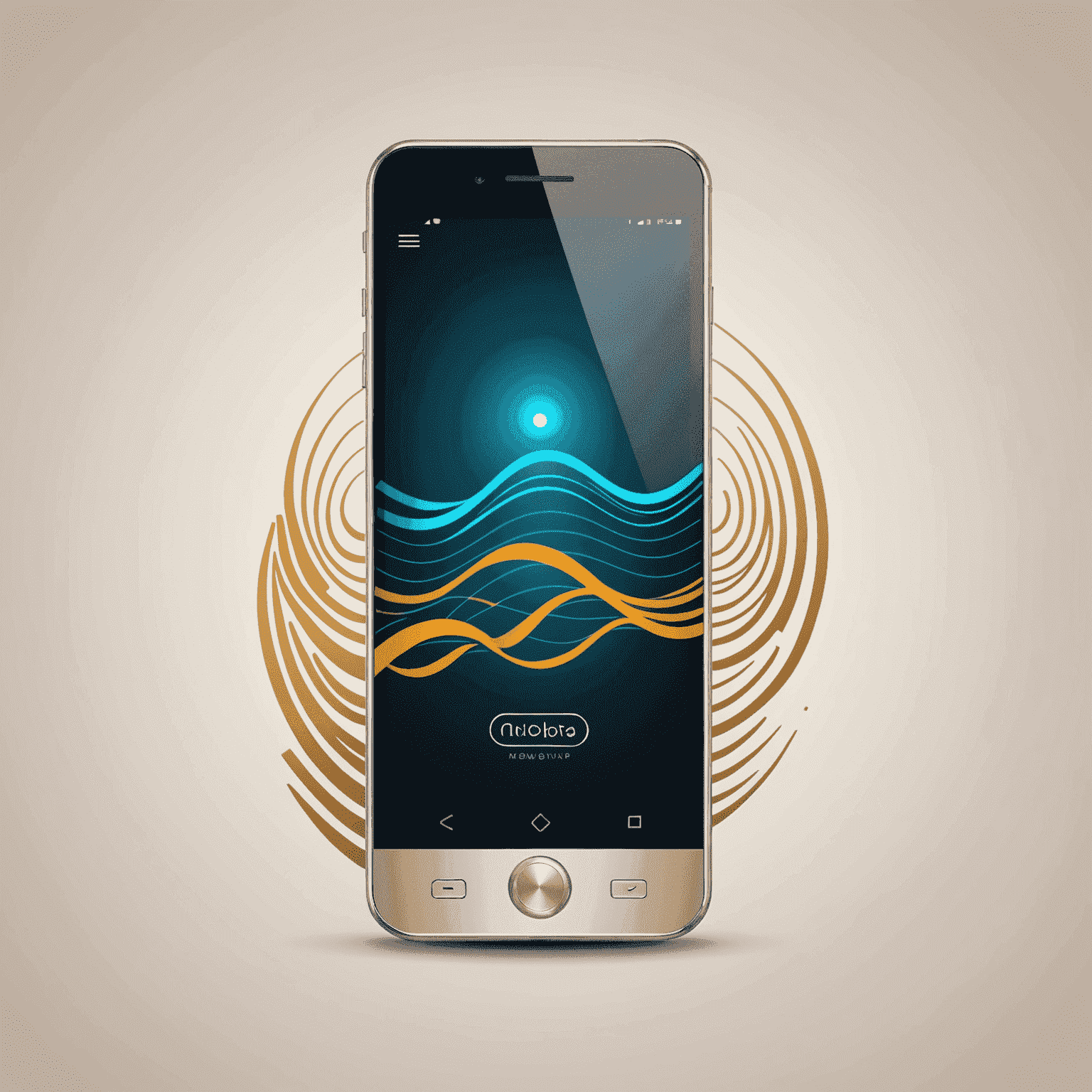 mobidupa_com logo - A stylized mobile phone with signal waves