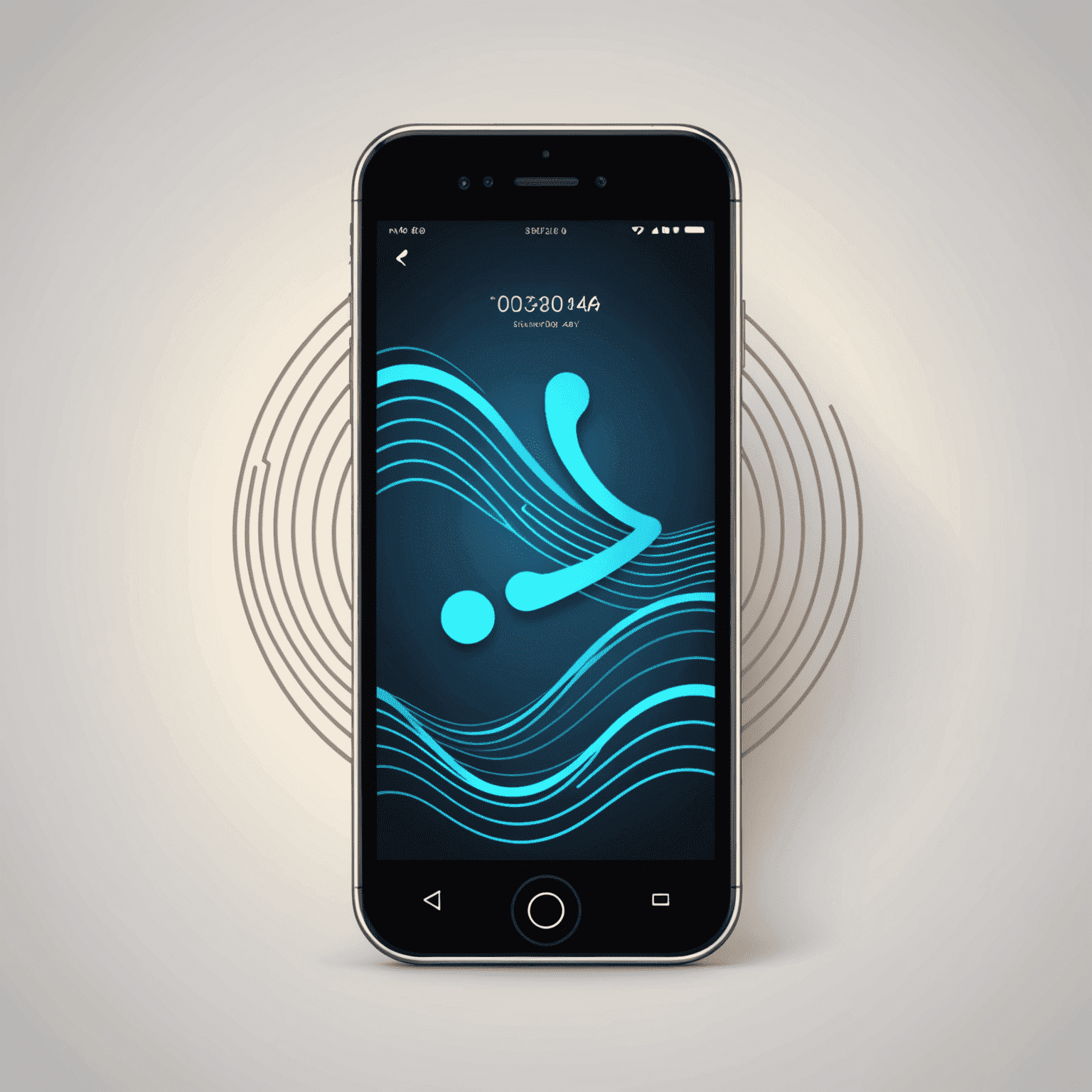 mobidupa_com logo - A stylized mobile phone with signal waves